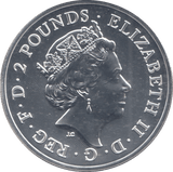2019 1 OZ FINE SILVER 999 PROOF 2 POUNDS - SILVER WORLD COINS - Cambridgeshire Coins