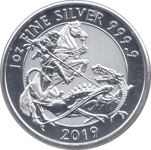 2019 1 OZ FINE SILVER 999 PROOF 2 POUNDS - SILVER WORLD COINS - Cambridgeshire Coins