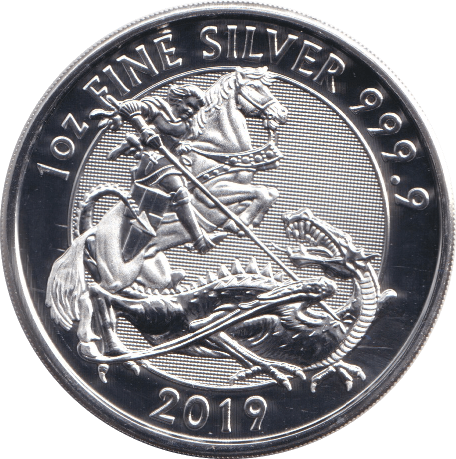 2019 1 OZ FINE SILVER TWO POUND VALIANT - SILVER 1 oz COINS - Cambridgeshire Coins
