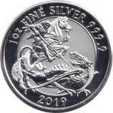 2019 1 OZ FINE SILVER TWO POUND VALIANT - SILVER 1 oz COINS - Cambridgeshire Coins