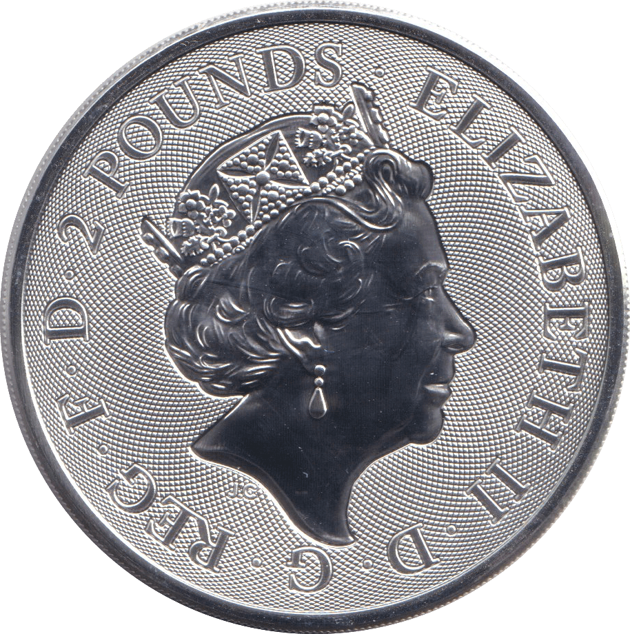 2019 1 OZ FINE SILVER TWO POUND VALIANT - SILVER 1 oz COINS - Cambridgeshire Coins