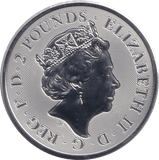 2019 1 OZ FINE SILVER TWO POUND VALIANT - SILVER 1 oz COINS - Cambridgeshire Coins
