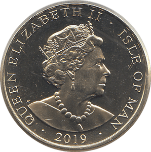 2019 1 POUND CROW ISLE OF MAN ( BU ) - WORLD COINS - Cambridgeshire Coins