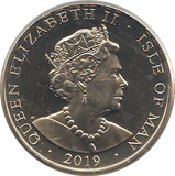 2019 1 POUND CROW ISLE OF MAN ( BU ) - WORLD COINS - Cambridgeshire Coins
