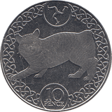 2019 10 PENCE CAT ISLE OF MAN ( BU ) - WORLD COINS - Cambridgeshire Coins