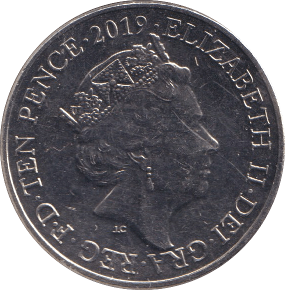 2019 10P F - FISH ( BU ) - 10p BU - Cambridgeshire Coins