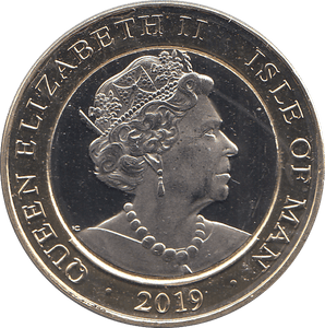 2019 2 POUND FORT ISLE OF MAN ( BU ) - WORLD COINS - Cambridgeshire Coins
