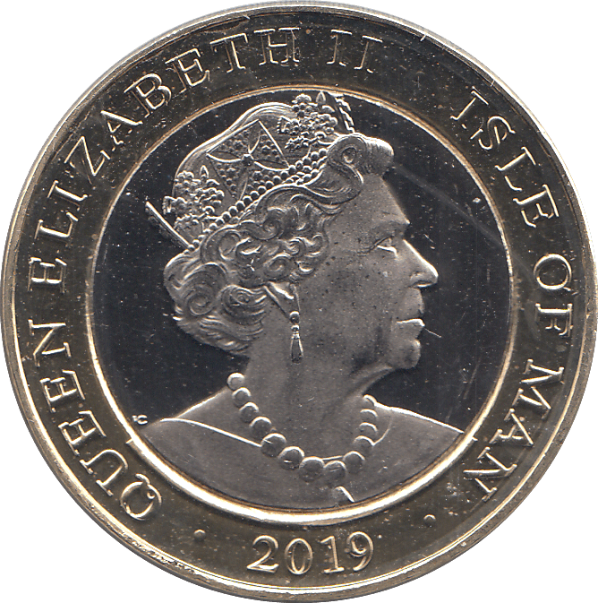 2019 2 POUND FORT ISLE OF MAN ( BU ) - WORLD COINS - Cambridgeshire Coins