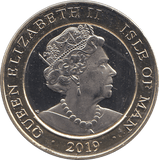 2019 2 POUND FORT ISLE OF MAN ( BU ) - WORLD COINS - Cambridgeshire Coins