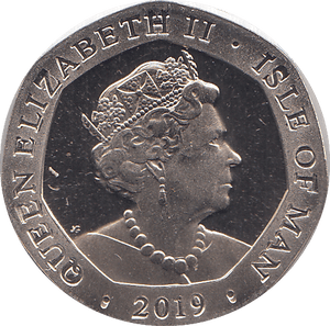 2019 20 PENCE VIKING SHIP ISLE OF MAN ( BU ) - WORLD COINS - Cambridgeshire Coins