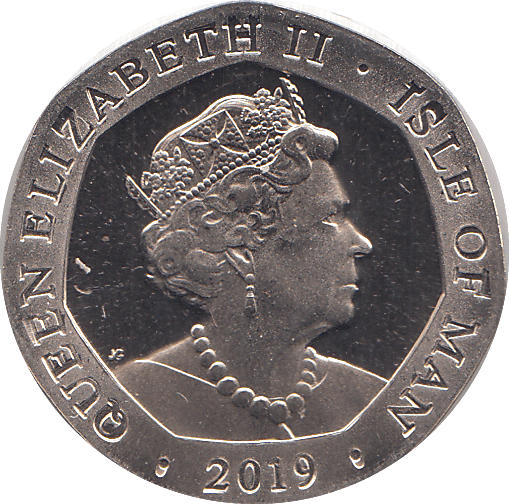 2019 20 PENCE VIKING SHIP ISLE OF MAN ( BU ) - WORLD COINS - Cambridgeshire Coins