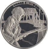 2019 £5 JERSEY 0:35 BRITISH PARATROOPERS - £5 Proof - Cambridgeshire Coins