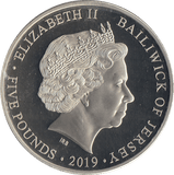 2019 £5 JERSEY 13:00 BRITISH COMMANDOS - £5 Proof - Cambridgeshire Coins