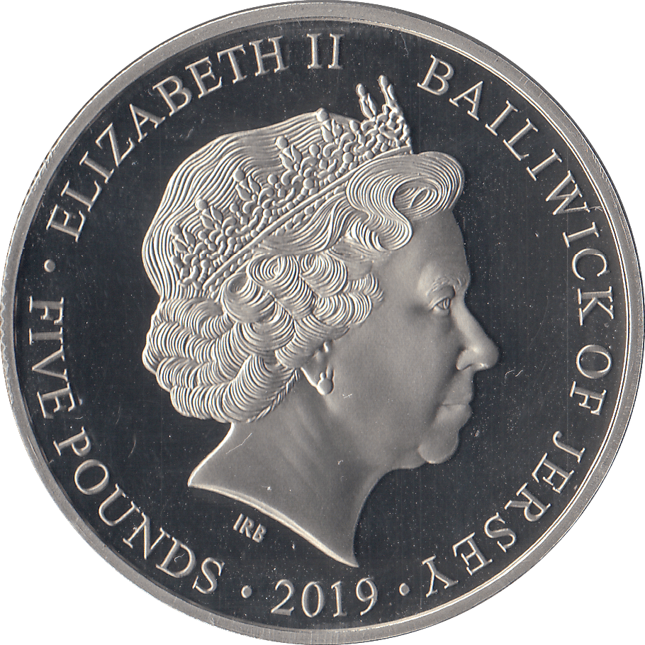 2019 £5 JERSEY 17:00 29TH INFANTRY - £5 Proof - Cambridgeshire Coins