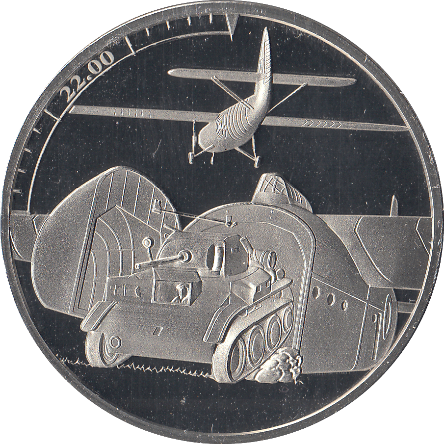 2019 £5 JERSEY 22:00 GLIDERS AND HAMILCARS - £5 Proof - Cambridgeshire Coins