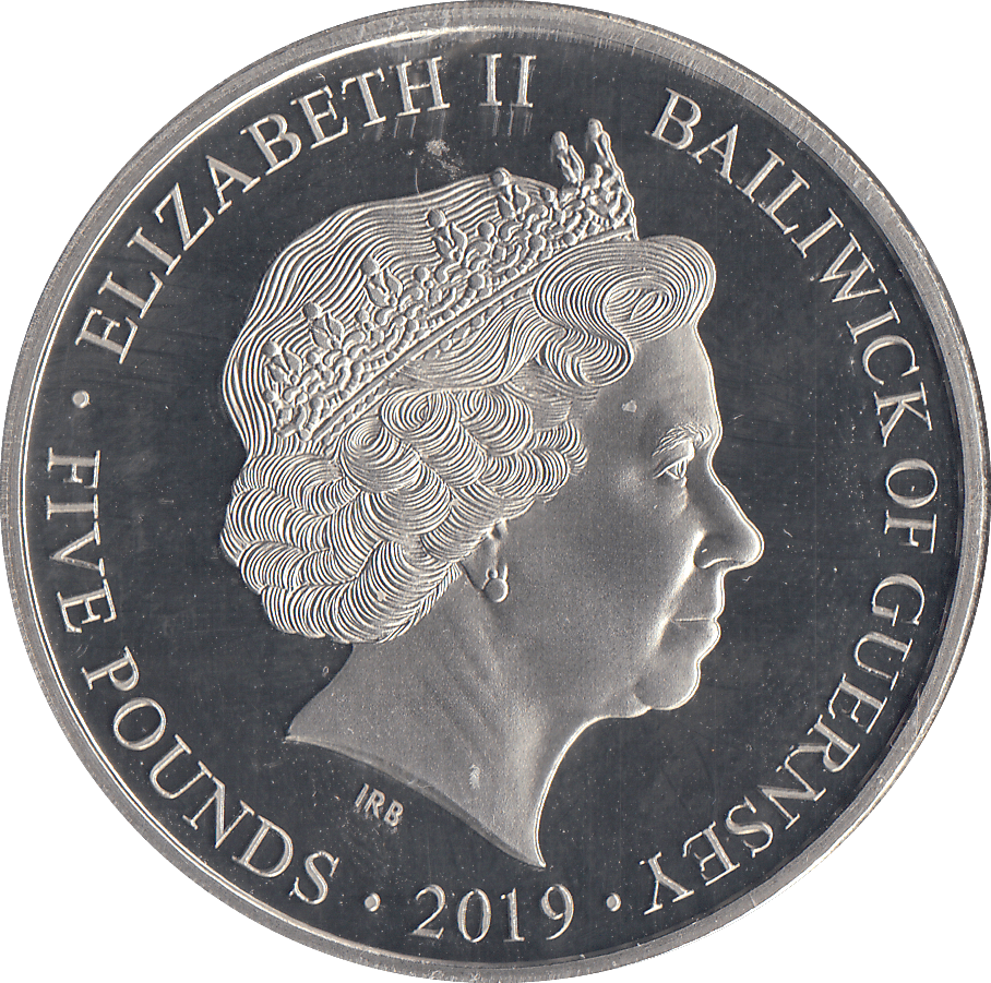 2019 £5 JERSEY 5:30 NAVAL FORCES BEGIN ATTACK - £5 Proof - Cambridgeshire Coins