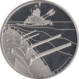 2019 £5 JERSEY 5:30 NAVAL FORCES BEGIN ATTACK - £5 Proof - Cambridgeshire Coins