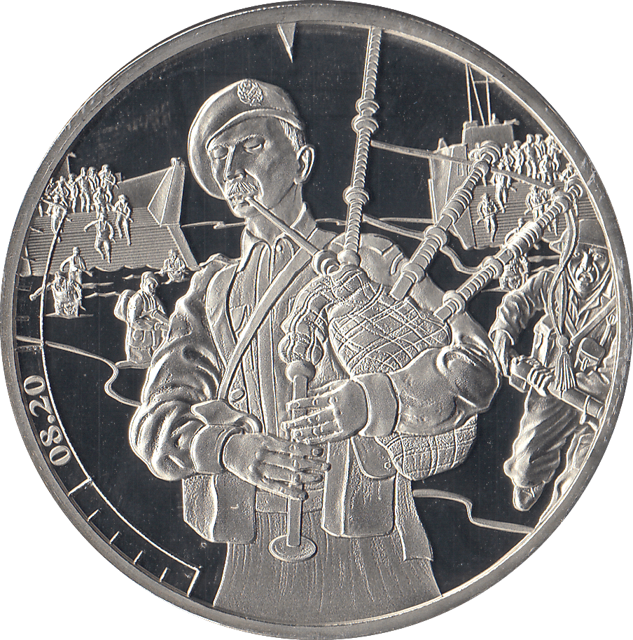 2019 £5 JERSEY 8:20 PIPER BILL (Copy) - £5 Proof - Cambridgeshire Coins