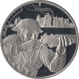 2019 £5 JERSEY 9:30 BRITISH TROOPS LIBERATE HERMANVILLE - £5 Proof - Cambridgeshire Coins