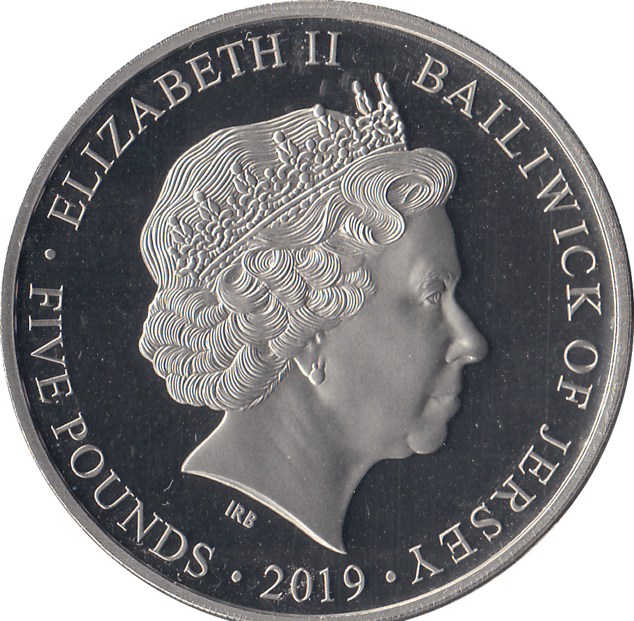 2019 £5 JERSEY LIBERATION BEGINS - £5 Proof - Cambridgeshire Coins