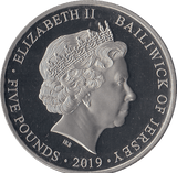 2019 £5 JERSEY LIBERATION BEGINS - £5 Proof - Cambridgeshire Coins