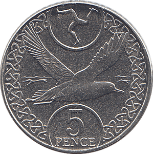 2019 5 PENCE SEAGULL ISLE OF MAN ( BU ) - WORLD COINS - Cambridgeshire Coins