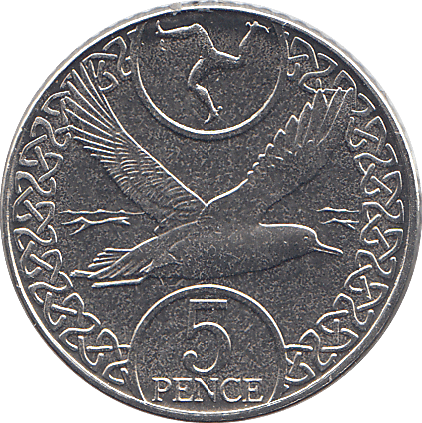 2019 5 PENCE SEAGULL ISLE OF MAN ( BU ) - WORLD COINS - Cambridgeshire Coins