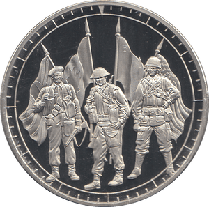 2019 5 POUNDS D DAY ALLIED ARMIES ( PROOF ) - WORLD COINS - Cambridgeshire Coins