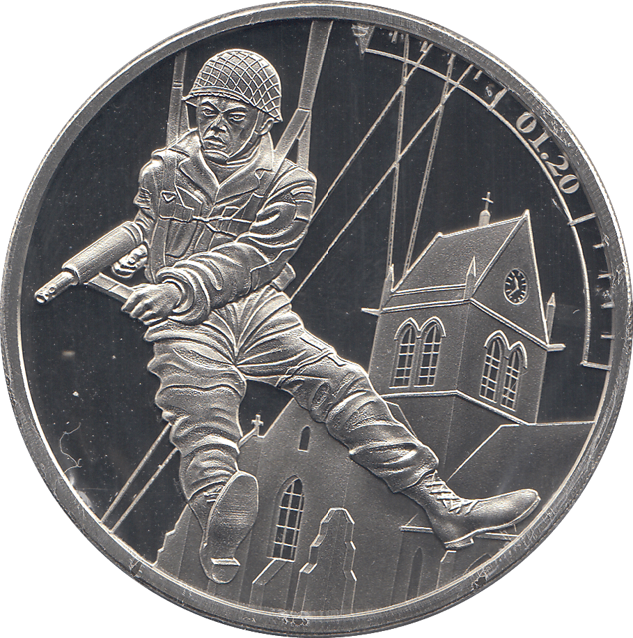 2019 5 POUNDS D DAY LANDING 1:20 ( PROOF ) - WORLD COINS - Cambridgeshire Coins