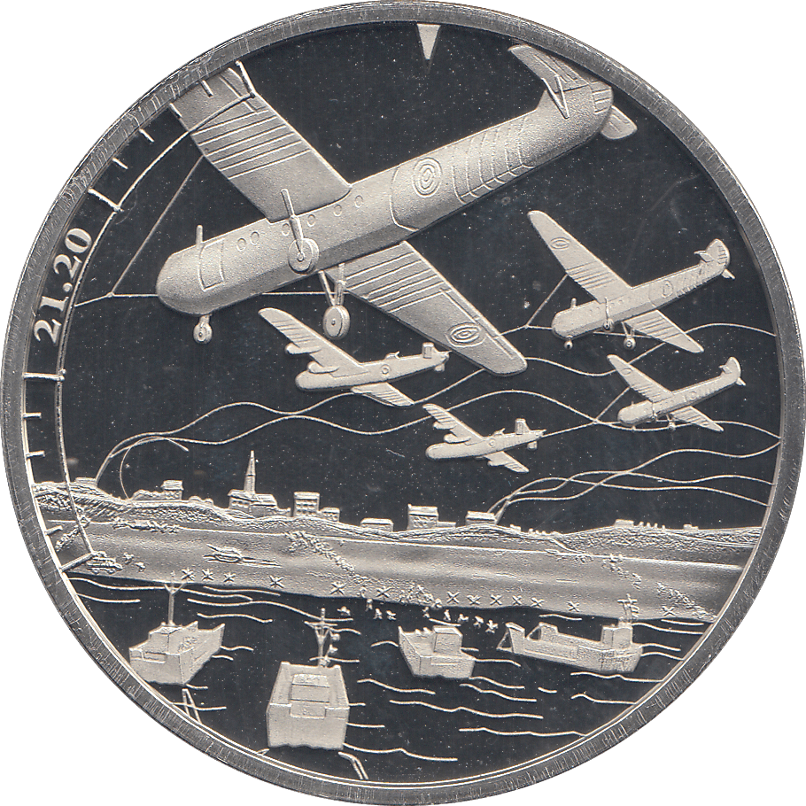 2019 5 POUNDS D DAY LANDING 21:20 ( PROOF ) - WORLD COINS - Cambridgeshire Coins
