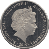 2019 5 POUNDS D DAY LANDING 7:25 ( PROOF ) - WORLD COINS - Cambridgeshire Coins