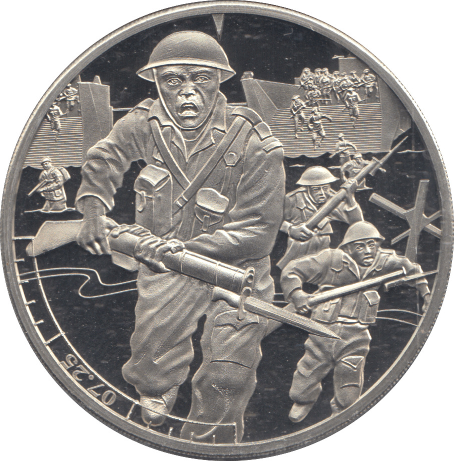 2019 5 POUNDS D DAY LANDING 7:25 ( PROOF ) - WORLD COINS - Cambridgeshire Coins