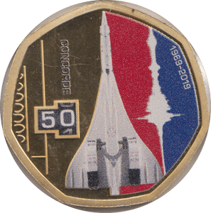 2019 50 CENTS CONCORDE PROOF - WORLD COINS - Cambridgeshire Coins