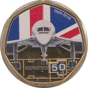 2019 50 CENTS CONCORDE PROOF - WORLD COINS - Cambridgeshire Coins