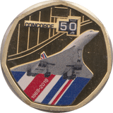 2019 50 CENTS CONCORDE PROOF - WORLD COINS - Cambridgeshire Coins