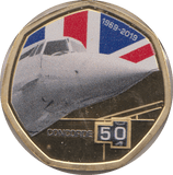 2019 50 CENTS CONCORDE PROOF - WORLD COINS - Cambridgeshire Coins