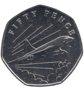 2019 50 PENCE CONCORDE ( BU ) - 50p BU - Cambridgeshire Coins