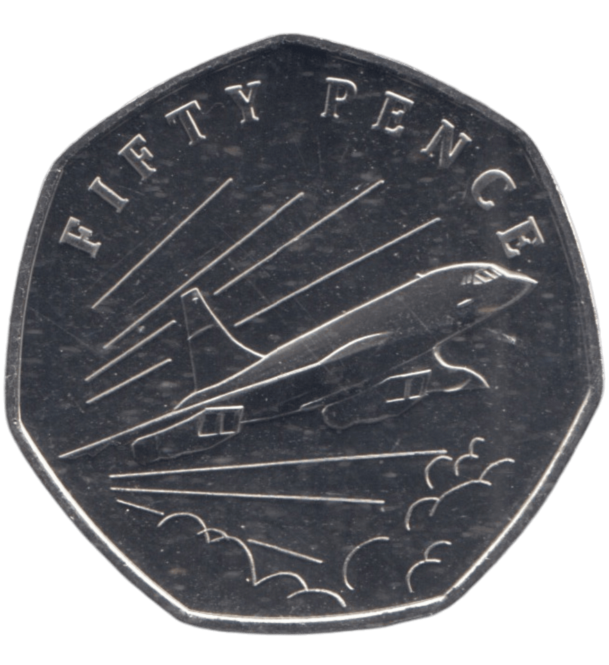 2019 50 PENCE CONCORDE ( BU ) - 50p BU - Cambridgeshire Coins