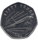 2019 50 PENCE CONCORDE ( BU ) - 50p BU - Cambridgeshire Coins
