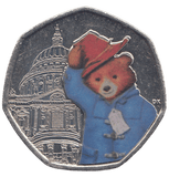 2019 50 PENCE PADDINGTON AT ST PAUL'S WITH STICKER ON THE COIN ( BU ) - 50p BU - Cambridgeshire Coins