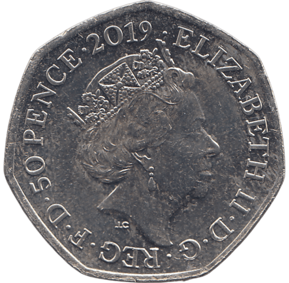 2019 50 PENCE PADDINGTON BEAR COLOURED ( BU ) - WORLD COINS - Cambridgeshire Coins