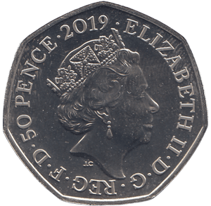 2019 50 PENCE PETER RABBIT COLOURED ( BU ) - WORLD COINS - Cambridgeshire Coins