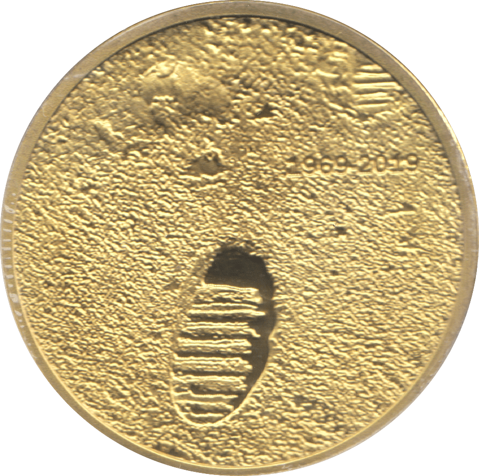 2019 50 YEARS MOON LANDING COMMEMORATIVE COIN - CROWN - Cambridgeshire Coins