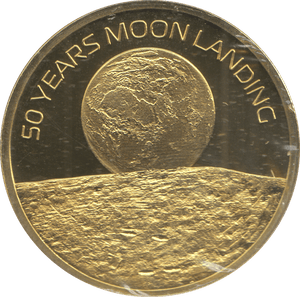 2019 50 YEARS MOON LANDING COMMEMORATIVE COIN - CROWN - Cambridgeshire Coins