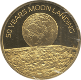 2019 50 YEARS MOON LANDING COMMEMORATIVE COIN - CROWN - Cambridgeshire Coins