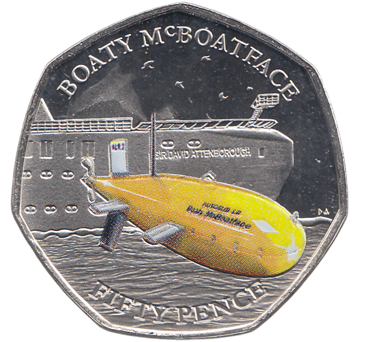2019 50P BOATY MCBOATFACE ( BU ) - 50p BU - Cambridgeshire Coins