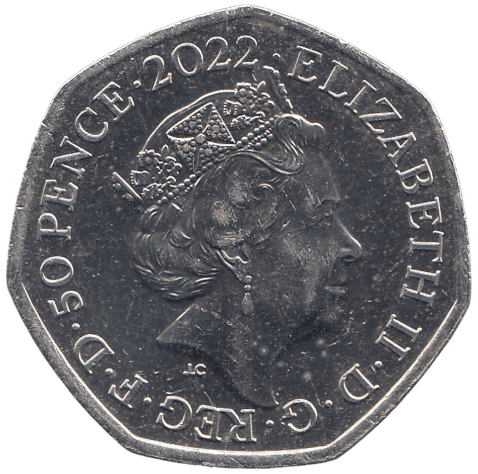 2019 50P QUEEN ELIZABETH II 70TH ANNIVERSARY ( BU ) - WORLD COINS - Cambridgeshire Coins