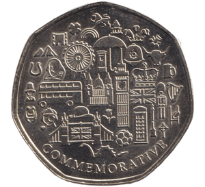 2019 50P SHAPED COIN LAND OF HOPE AND GLORY - 50P SHAPED COIN - Cambridgeshire Coins