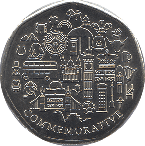 2019 50P SHAPED MEDALLION TYRANNOSAURUS REX - WORLD COINS - Cambridgeshire Coins