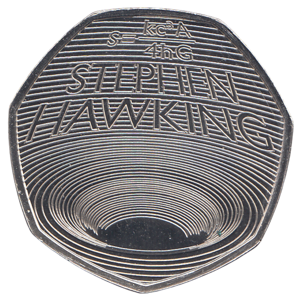 2019 50P STEVEN HAWKING ( BU ) - WORLD COINS - Cambridgeshire Coins